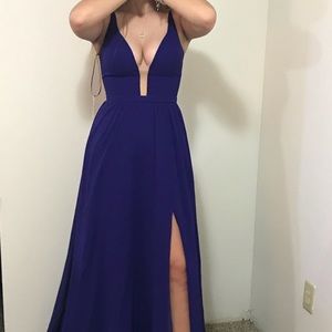 Purple Blue prom dress